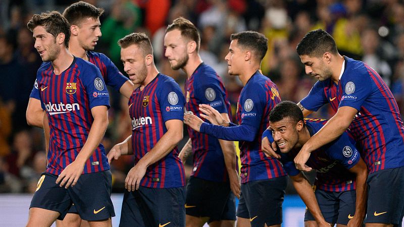 El Barça firma el pleno en Champions en el primer compromiso sin Messi