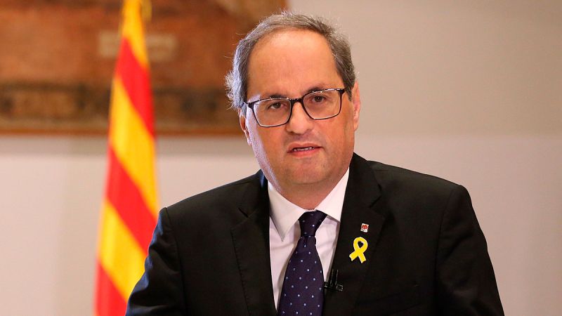 Torra mantiene el objetivo de una república y dice que "volver atrás no es una opción"