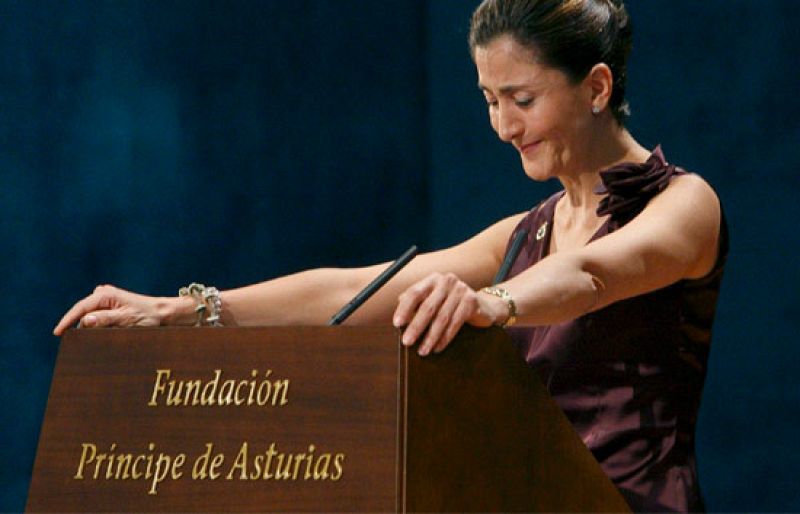 Betancourt emociona en la entrega de los Premios Príncipe de Asturias