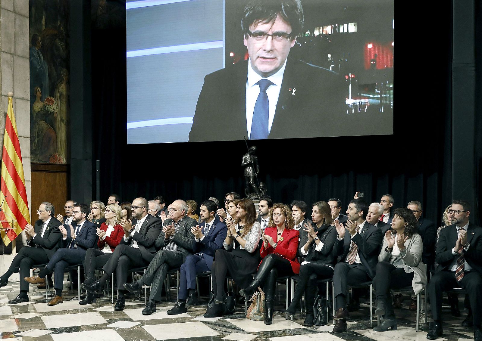 Puigdemont y Torra presentan un gobierno catalán paralelo | Ver