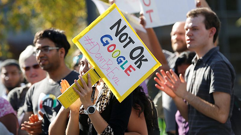 Trabajadores de Google de todo el mundo protestan por la respuesta de la empresa ante el acoso sexual