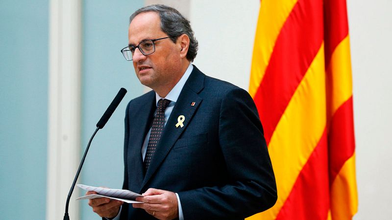 Torra pide por sorpresa comparecer este miércoles en el Parlament por el 'procés'