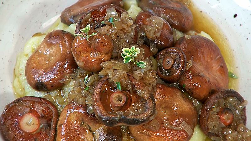 Setas con parmentier