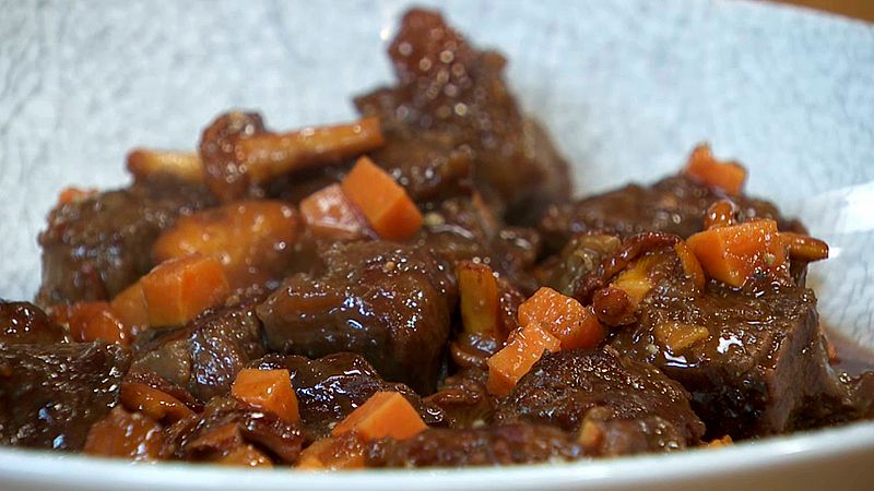 Estofado de ternera con boniato