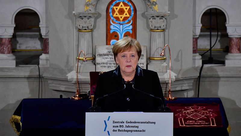 Alemania conmemora 80 años de la 'Noche de los cristales rotos' y alerta sobre el crecimiento del racismo y la xenofobia