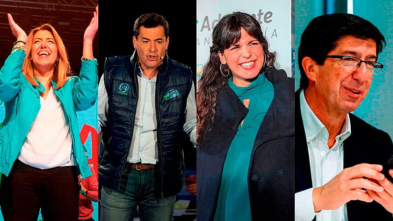 Todos los partidos se erigen como el cambio en Andalucía frente a Díaz que pide votar en masa