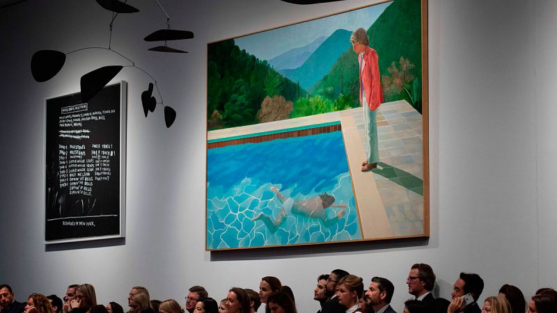 Un cuadro del británico David Hockney alcanza un precio récord de una obra de un artista vivo