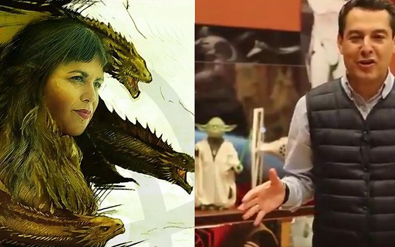 'Khaleesi' Teresa Rodríguez vs 'Jedi' Juanma Moreno: los candidatos andaluces tiran de épica cinematográfica