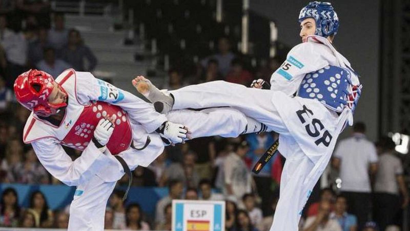 Jesús Tortosa plata y Marta Calvo bronce, en la final del Grand Prix de taekwondo