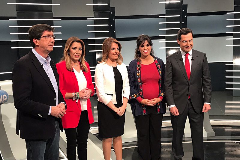 Así ha sido el debate a cuatro entre los candidatos a las elecciones andaluzas en TVE