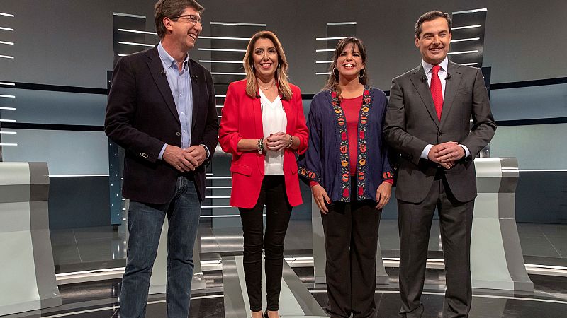 Díaz alerta de la posible coalición PP, Cs y Vox en un debate que no aclara los posibles pactos tras las elecciones