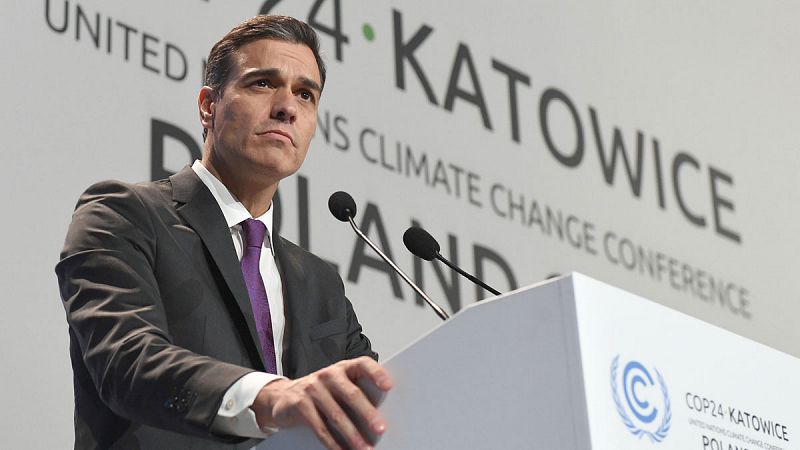 Pedro Sánchez avanza reducciones más ambiciosas de CO2 en España: al menos un 90% antes de 2050