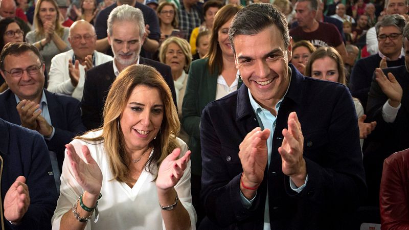 Sánchez respalda a Díaz para "intentar hasta las últimas consecuencias" ser la presidenta de Andalucía