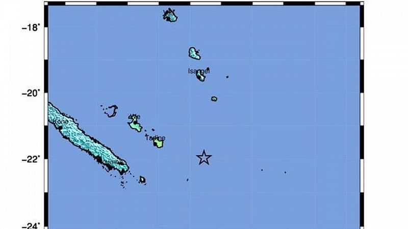 Un terremoto de magnitud 7,5 obliga a desalojar la costa de Nueva Caledonia y Vanuatu por riesgo de tsunami