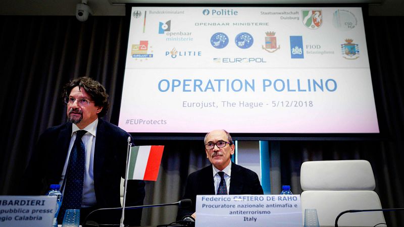 Más de 90 detenidos en una macrooperación contra la la mafia calabresa 'Ndrangheta en Italia y norte de Europa