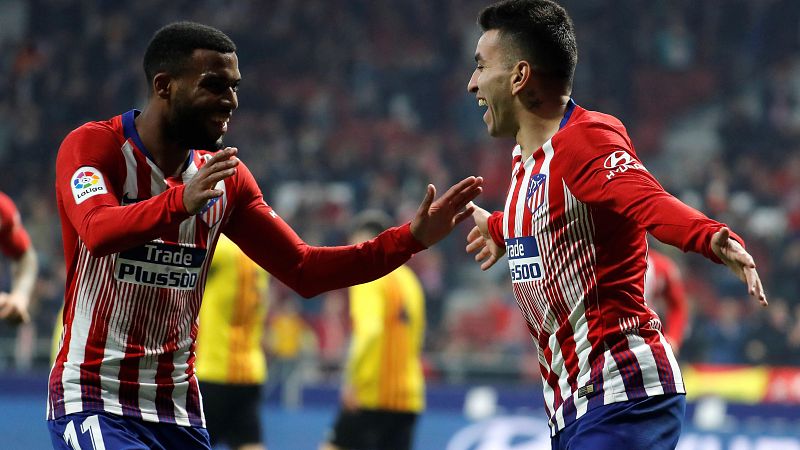 El Atlético solventa el trámite copero en 45 minutos (4-0); pasan a octavos Sevilla, Girona, Villarreal, Valladolid y Real Sociedad