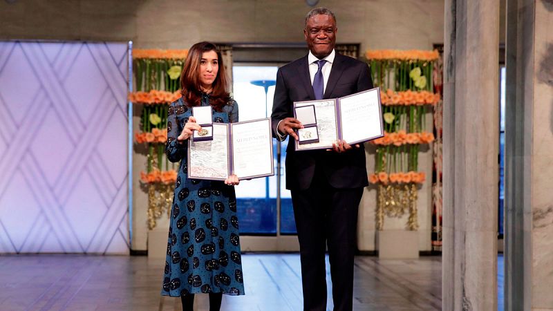 Murad y Mukwege, Nobel de la Paz: "Los responsables de la violencia sexual deben ser perseguidos"