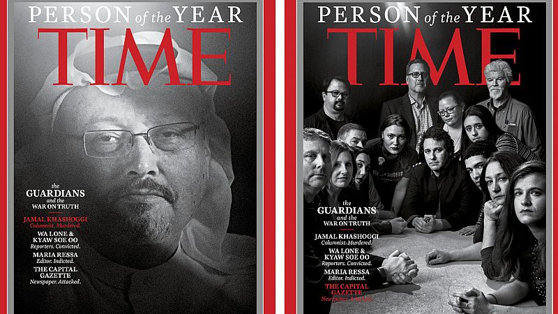 'Time' elige "persona del año 2018" a varios periodistas perseguidos o asesinados por ejercer su trabajo