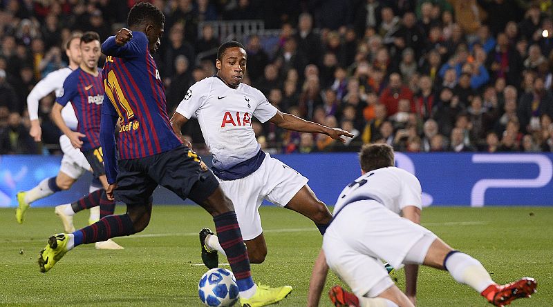 Dembélé despierta ante un Tottenham que saca su billete a octavos en el Camp Nou
