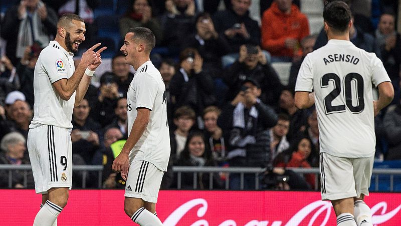 El Madrid despide el año en casa con victoria por la mínima ante el Rayo