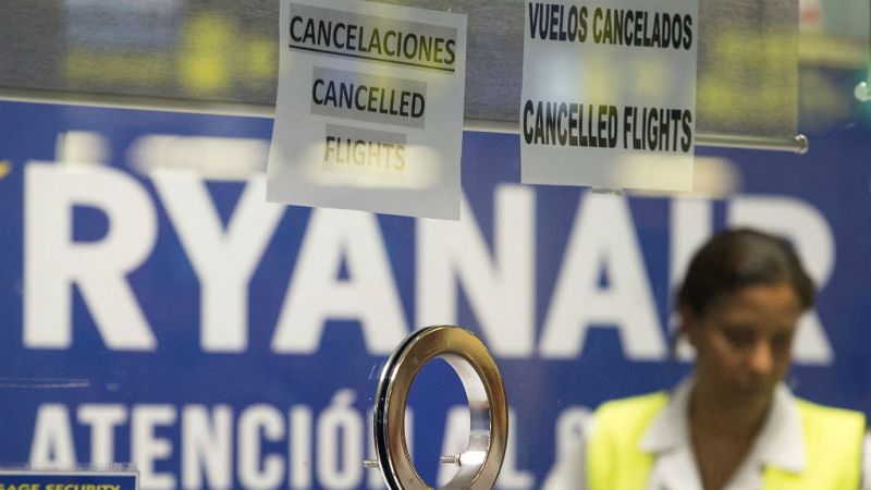 Huelga de los tripulantes de cabina de Ryanair los días 8,10 y 13 de enero