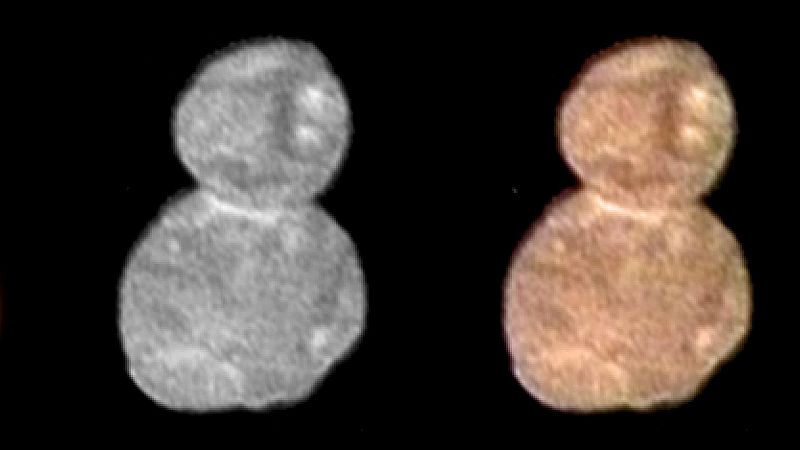 La NASA muestra la primera imagen de Ultima Thule: un objeto celeste con forma de muñeco de nieve