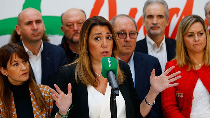 Susana Díaz renuncia a presentarse a la investidura y liderará la oposición en Andalucía