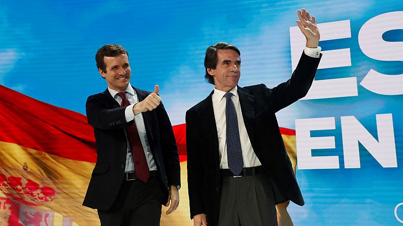 Aznar vuelve a pedir el voto para el PP al que insta a ser la "casa común" lejos de políticas "estridentes" y "alborotadores"