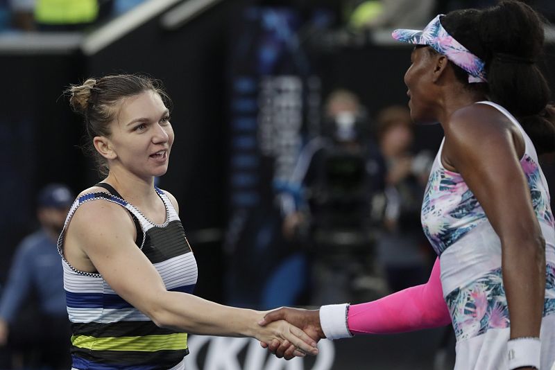 Halep apea a Venus y se enfrentará a Serena en octavos