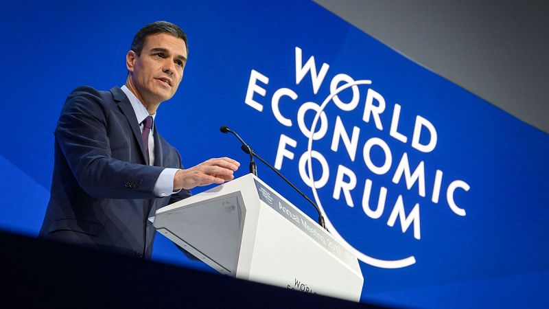 Sánchez defiende la solidez de la economía en Davos y asegura que se crearán 330.000 empleos en 2019