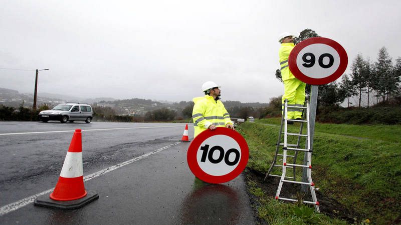 Comienza la restricción a 90 km/h en las carreteras convencionales