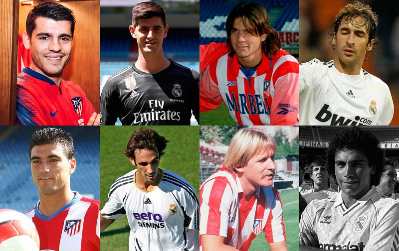 Madrid y Atlético, una historia de intercambios