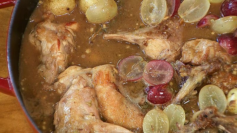 Conejo con chocolate