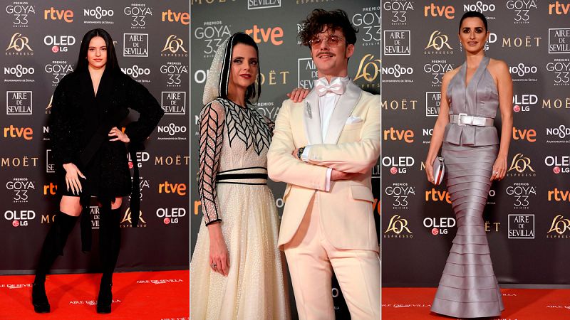 De Rosalía a Penélope Cruz, el cambio generacional marca un nuevo estilo en la alfombra roja de los Goya