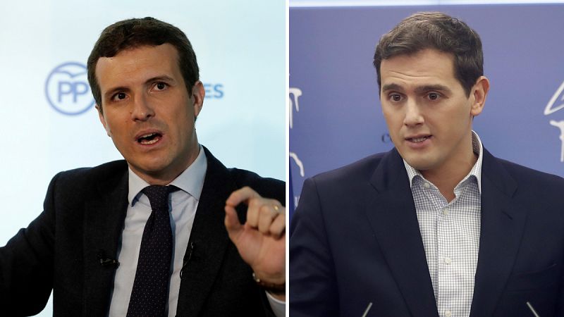 Casado y Rivera convocan manifestaciones para "echar" a Pedro Sánchez y "frenarle los pies" en Cataluña