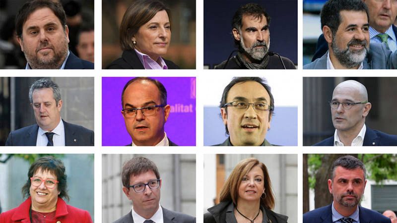 El juicio del 'procés' empieza en el Supremo con Junqueras, Forcadell y 'los Jordis' acusados de promover una rebelión