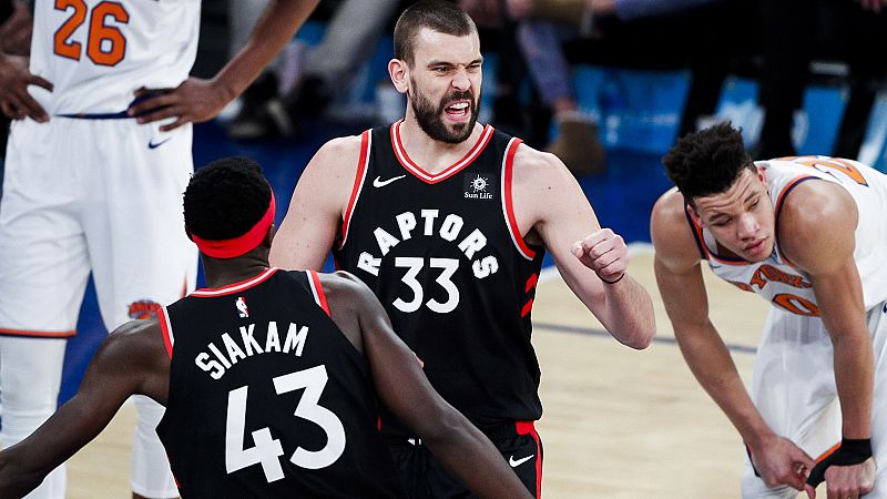 Marc Gasol debuta con los Raptors con victoria y los Jazz de Ricky Rubio se imponen a los Spurs de Pau