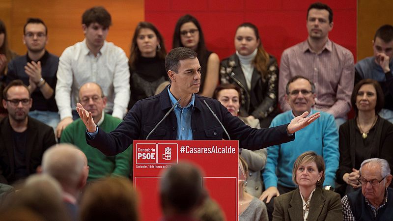 Pedro Sánchez acusa a "las derechas" de enfrentar a los españoles