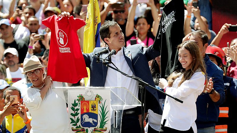 Guaidó promete que el 23 de febrero entrará la ayuda humanitaria en Venezuela