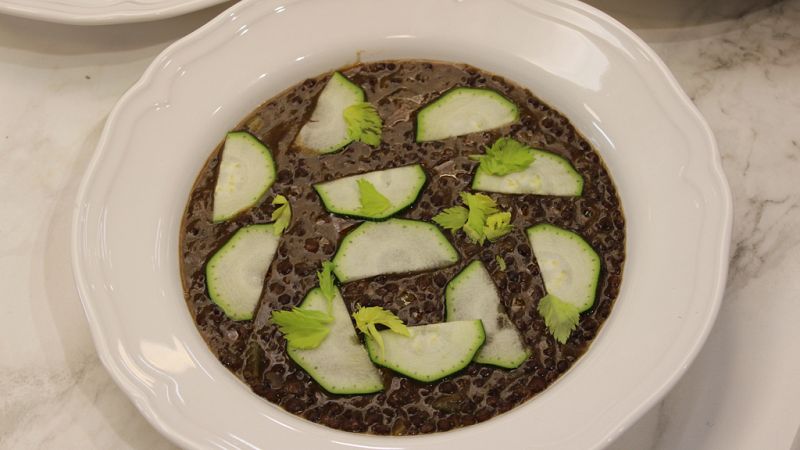 Receta de "lentejas caviar vegetarianas" de Dani Garca