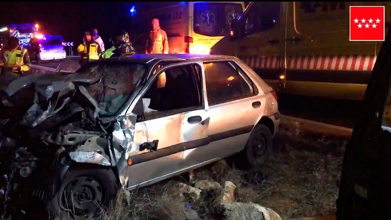 Tres muertos en un choque entre dos vehículos en Pozuelo del Rey, Madrid