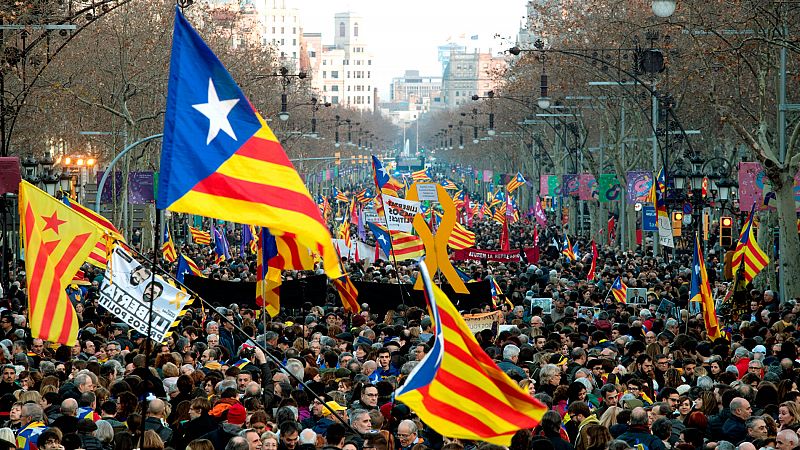 La huelga general en Cataluña por el juicio del 'procés' se salda con tres detenidos y un seguimiento desigual