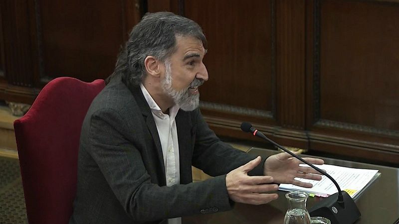 Cuixart niega que usaran la violencia y enmarca las protestas independentistas en el ejercicio de la desobediencia civil