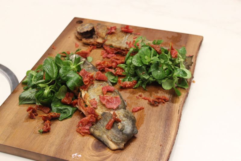 Receta de "trucha a la riojana" de Dani Garc�a