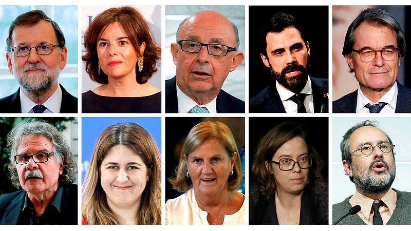 El Supremo empieza a escuchar a los testigos en el juicio del 'procés' con Rajoy y Mas