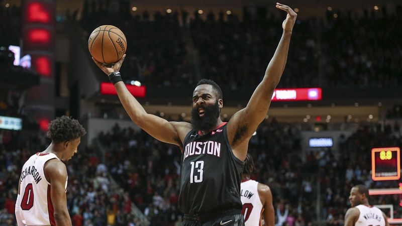 Otra noche estelar de Harden y nueva derrota sorpresa de los Warriors