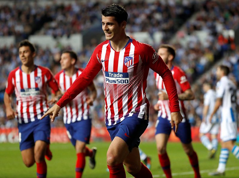 Morata levanta el estandarte del Atlético en Anoeta