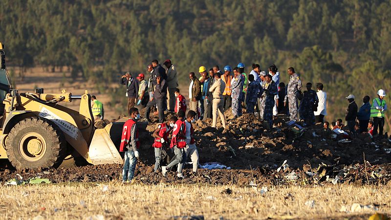 Dos ciudadanos españoles figuran entre los 157 muertos del avión siniestrado en Etiopía
