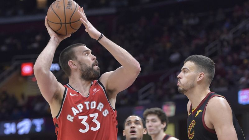 Los Cleveland Cavaliers sorprenden a los Toronto Raptors de un Marc Gasol titular
