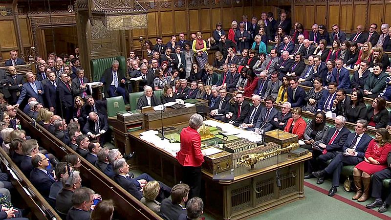 El Parlamento británico tumba definitivamente el acuerdo del 'Brexit' por una amplia mayoría